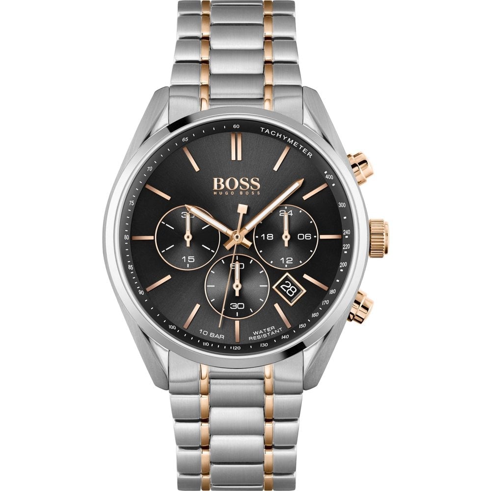 Hugo Boss Men's Watch Champion Two Tone Black - HB1513819